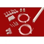 Kit de cimaise filaire inox pour fixation tableaux blanc CIVIC