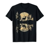 Whitetail Buck Deer Reflection Nature Wildlife Deer T-Shirt