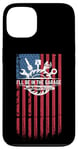 iPhone 13 I'll Be In The Garage American US Flag Retro Mechanics Gift Case