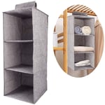 Yzmrbdqc - Rangement suspendu Organisateur suspendu pliable, armoire étagère suspendue, organisateur pour armoire avec 5 compartiments larges,