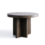 Länna Möbler - L.A. Round Coffee Table Ø70 Dark Oak - Sofabord - Lotta Agaton - Brun - Tre