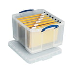 Really Useful 42L Plastic Storage Box W520xD440xH310mm Clear HBC