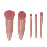 5 Pcs Portable Makeup Brush Set Fiber Soft Bristle Mini Foundation Brush Eye TDM