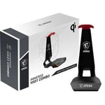 MSI Immerse HS01 Combo Universal Headset Stand With Qi Wireless Charging - S98-0700020-CLA