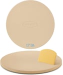 Unicook Round Pizza Stone, 30.5cm for Oven, BBQ & Grill, Thermal Shock Resistant