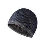 NLAND Bonnet Homme Hiver Unisexe Bonnets Tricoté Polaire Femme Chapeau Chaud et Respirant pour La Course Le Ski (Gris foncé)