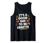 ANNETTE Personalized Retro Girls Custom ANNETTE Name Tank Top