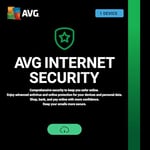 AVG Internet Security 2024 – Antivirus Protection | 1 Device | 1 Year | PC | PC Activation Code by email