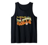 I'm Just Here For The Dinner Rolls Groovy Thanksgiving Tank Top