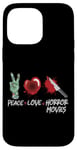 iPhone 14 Pro Max Scary Horror Movie Knife Zombie Hand Peace Love Case