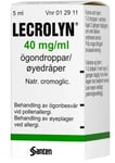 Lecrolyn, ögondroppar, lösning 40 mg/ml 5 milliliter