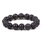 Bracelet Lava Rock Elastic -- 1.2 Cm