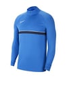 NIKE Men's M Nk Dry Acd21 Dril Top Sweatshirt, Royal Blue/White/Obsidian/White, XXL UK