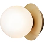 Liila 1 Wall/Ceiling Lamp 140 mm, Nordic Gold / Opal