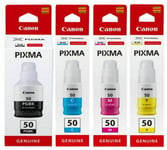 Canon GI-50 Genuine CMYK Set Ink Bottle for Canon Pixma G5050 G6050 G7050