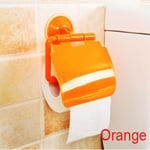 Roll Tissue Box Toilet Paper Holder Napkin Storage Orange