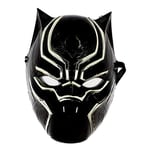 Rubies - BLACK PANTHER - Marvel Officiel - Masque Black Panther pour Enfants - Taille Unique - Masque Avengers en Plastique avec Fermeture Velcro Ajustable - Pour Carnaval, Halloween, Anniversaire