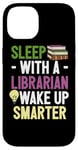 Coque pour iPhone 14 Dormez avec une bibliothèque réveil intelligent