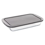 5five - plat rectangulaire couvercle silicone 29x18cm keepeat