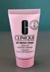 Clinique All About Clean Rinse-Off Foaming Cleanser 30ml Travel Size Brand New ✨