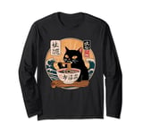 Cat Ramen Noodle Japanese Anime Manga Ramen Kawaii Cat Long Sleeve T-Shirt