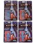 Full Set Of 4 Tron ReAction Figures By Super 7 Disney Exclusive Retro Flynn Sark