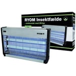 Ryom Insektsfångare plast/alu 2x15W 150 m²