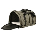 SturdiBag SB2-PRO-SM Sac de Transport pour Animal Domestique Hauteur Flexible avec Clips de sécurité et Sangles de ceinture de sécurité Gris fumé 45,7 x 30,5 x 30,5 cm