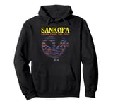 Learn From The Past Sankofa Bird African Symbol Adinkra Pullover Hoodie