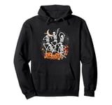 Halloween Pumpkin Jack Dancing Skeleton Dance Under the Moon Pullover Hoodie