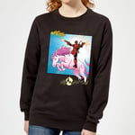 Marvel Deadpool Unicorn Battle Women's Sweatshirt - Black - M