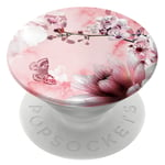 RICHMOND & FINCH PopSocket PopGrip, Universal Expanding Mobile Phone Stand and Grip for Phones and Tablets, Includes Swappable Top, Pink Marble Floral - Pink