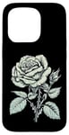 Coque pour iPhone 15 Pro Vintage Botanique Rose Fleur Fille Mignon Floral Plant Mom