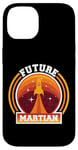 iPhone 14 Mars Planet Future Martian Retro Vintage Oldschool Case