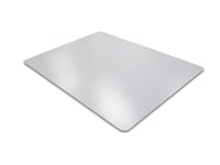 Floortex Tapis de Protection de Sol « Ecotex Evolution Mat » - 120 x 75 cm - en polymère amélioré avec jusqu'à 50 % de Contenu recyclé - Transparent - Rectangulaire - pour sols durs