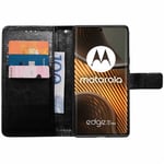 Lommebokdeksel 3-kort Motorola Edge 50 Ultra - Sort