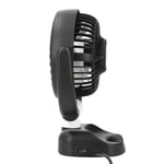 Car Fan Powerful Airflow USB Car Fan 360 Degree Rotatable Brushless Motor