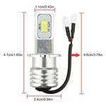 8X H3 Super Bright led Phare Antibrouillard Ampoule de Conduite 6000K Blanc 10W