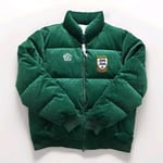 POLO RALPH LAUREN SPORT P.S.F.C. DOWN CORDUROY PUFFER JACKET IN GREEN. UNISEX...