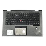 ZAHARA 460.0CX05.0005 SM10P95299 Clavier UK C Shell Repose-Poignet pour Lenovo ThinkPad X1 Yoga 3rd Gen 20LD 20LE 20LF 20LG