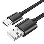 Aiivioll USB C charging cable is suitable for Marshall EMBERTON II, ACTON Ⅱ BLUETOOTH speakers, MAJOR IV, MINOR III headphones USB A to Type C replacement fast charging cable (0.5m/black)