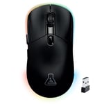 The G-Lab – Kult Titanium - Souris Gamer sans Fil Rechargeable - Souris Bluetooth/USB 2.4/Filaire Triple Mode, RGB, 12 000 DPI, 100h d'Autonomie, 100% Personnalisable - PC/PS4/PS5/XBOX - New