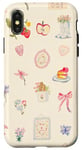 Coque pour iPhone X/XS Coquette Bow Flower & Cake Cute Cowgirl Collage d'été