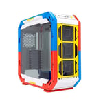 Boitier PC Moyen Tour E-ATX InWin Airforce RGB avec panneau vitré - Blanc/Rouge/Bleu/Jaune