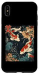 Coque pour iPhone XS Max Beauté Koi Fish Pond Japan Zen Garden Vintage Art Lovers