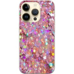 Apple iPhone 14 Pro Transparent Mobilskal Glitter