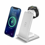 3in1  Fast Wireless Charger Dock Charging Stand For Apple Watch iPhone 13 12 X