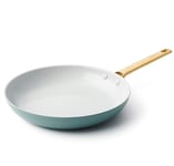 GreenPan Padova Reserve Poêle à Frire Antiadhésive en Céramique Saine Anodisée Dure 24 cm, Sans PFAS, Induction, Poignée Dorée, Lavable au Lave-Vaisselle, Va au Four, Bleu Fumé