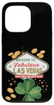 Coque pour iPhone 13 Pro Shamrock Crazy - Jeu de hasard pour la Saint-Patrick de Las Vegas