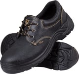 Ogrifox Ox-SLX-P-SB Chaussures de Travail pour Homme, Femme - Chaussures de Base - Chaussures de sécurité - ISO EN20345 - Noir/doré - Taille 36